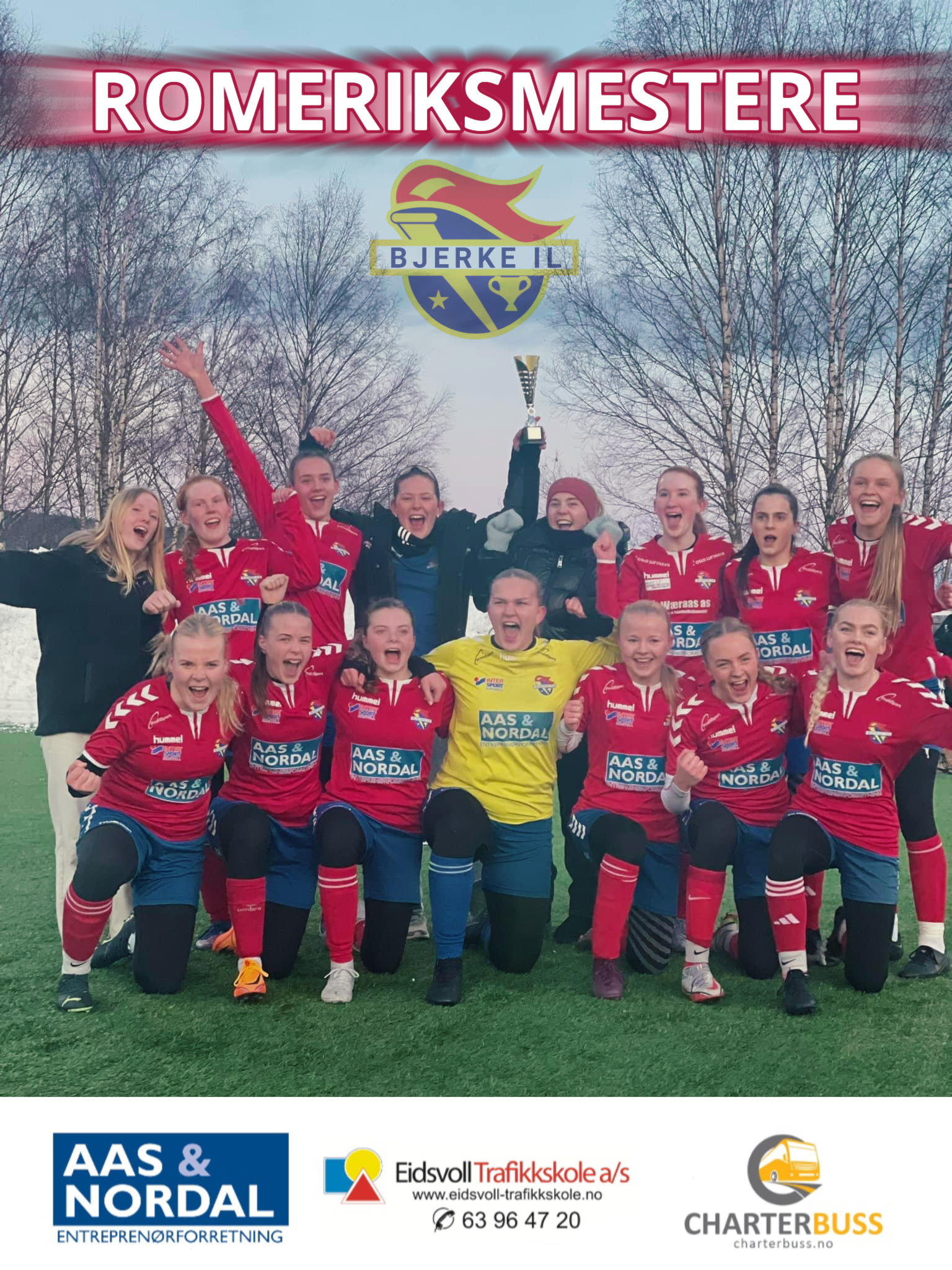 J17 hjem med pokalen i Romeriksmesterskapet